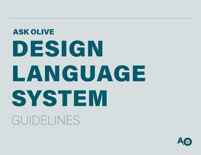 Ask Olive design system guidelines